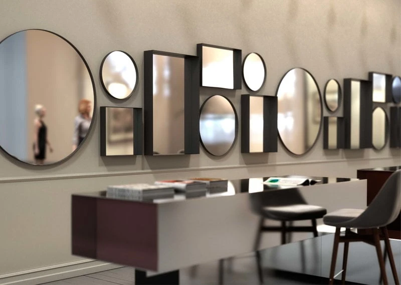 Frost Miroir Unu 4130, 60 cm, Noir 2 Frost Miroir Unu 4130, 60 cm, Noir – Image 2