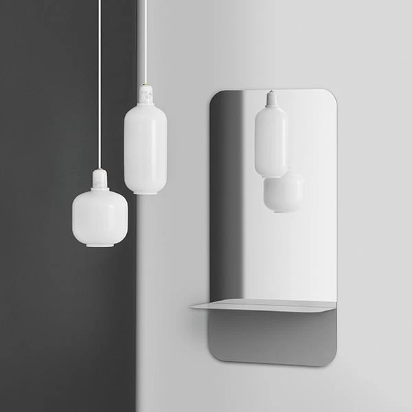 Normann Copenhagen Miroir Vertical Horizon, Blanc 3 Normann Copenhagen Miroir Vertical Horizon, Blanc – Image 3