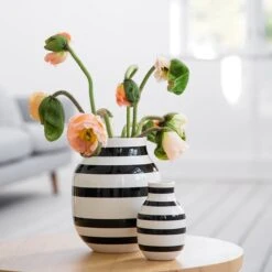 Kähler Vase Omaggio, Modèle Moyen, Noir -Ménagers Décoration Boutique 9Kahler iso HV