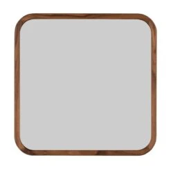 Fredericia Miroir Silhouette, 70 x 70 cm, Noyer Huilé