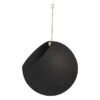 AYTM Grand Pot De Fleurs Suspendu Globe, Noir - doré
