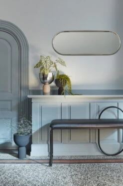 AYTM Pot De Fleurs Torus, Modèle M, Argent - taupe -Ménagers Décoration Boutique AYTM 01 257