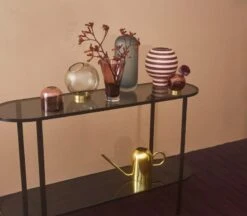 AYTM Photophore En Forme De Lanterne Tota, Rose - noir -Ménagers Décoration Boutique AYTM 18 026 kopier