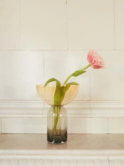 AYTM Vase Torus, Noir - Ambre -Ménagers Décoration Boutique AYTM DAY02 04 336