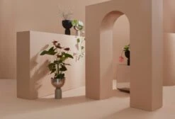 AYTM Pot De Fleurs Torus, Modèle S, Noir -Ménagers Décoration Boutique AYTM S1 01 095