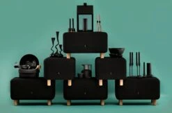 Normann Copenhagen Bougeoir Heima -Ménagers Décoration Boutique Black 26 Bold