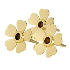 Design House Stockholm Bougeoir Me To You, Lot De 3, Laiton