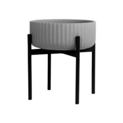 Elementa Jardinière Basse Avec Support Klorofyll, Gris