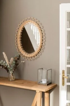 Sika-Design Miroir Luella, Poli Naturel -Ménagers Décoration Boutique FA 70 PU Luella HF Skovvej