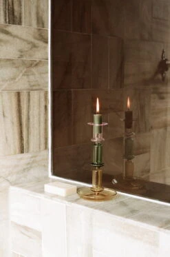 HAY Grand Bougeoir Flare, Arc-en-ciel -Ménagers Décoration Boutique Flare Tall Rainbow pink and green and yellow