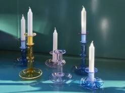 HAY Bougeoir Flare Stripe, Rose - Blanc 8 HAY Bougeoir Flare Stripe, Rose - Blanc -Ménagers Décoration Boutique Flare family 05