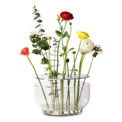 Fritz Hansen Grand Vase Ikebana, Acier -Ménagers Décoration Boutique Fritz Hansen Accesories Ikebana Large Stainless steel Jaime Hayon flowers