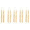 HAY Bougies Mini Swirl, 10 pièces, Beige