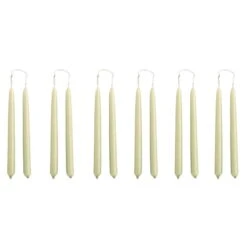 HAY Bougies Mini Conical, Lot De 12, Vert Clair