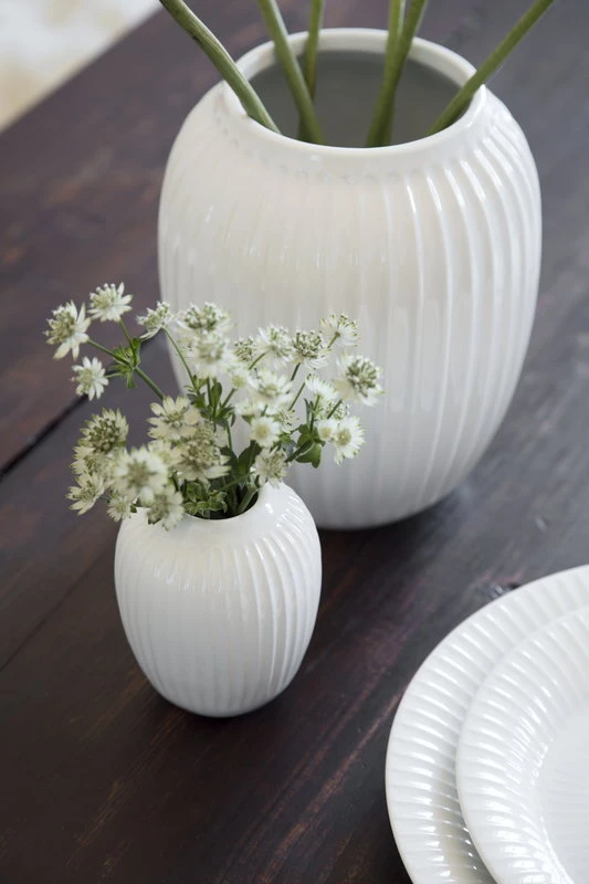 Kähler Vase Hammershøi 200 mm, Blanc 2 Kähler Vase Hammershøi 200 mm, Blanc – Image 2