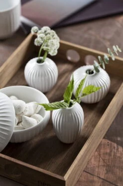 Kähler Vases Miniatures Hammershøi, 3 Pièces, Blanc -Ménagers Décoration Boutique Hammershi mini vases white