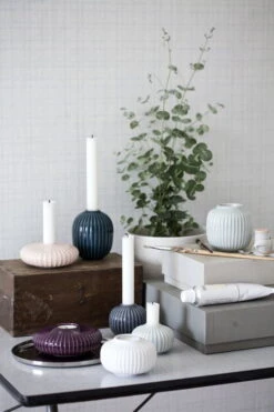 Kähler Bougeoir Pour Bougie Chauffe-plat Hammershøi 65 mm, Blanc -Ménagers Décoration Boutique Hammershi tealight holder candleholder