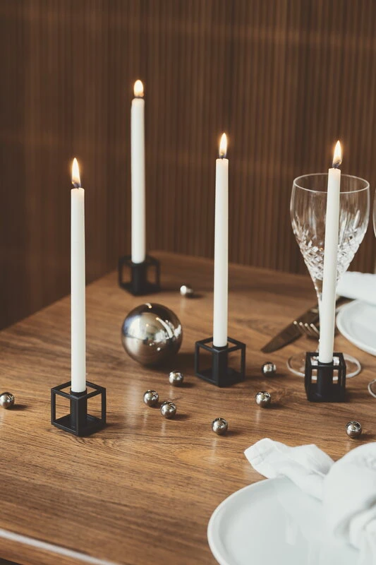 By Lassen Bougeoir Kubus Micro, Lot De 2, Noir 2 By Lassen Bougeoir Kubus Micro, Lot De 2, Noir – Image 2