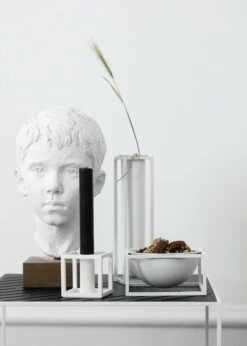By Lassen Bol Kubus Centrepiece, Petit Modèle, Blanc -Ménagers Décoration Boutique IMGL7040