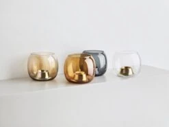 Iittala Bougeoir Pour Bougie Chauffe-plat Kaasa, Transparent - Rose Doré -Ménagers Décoration Boutique Iittala 2018 Kaasa group