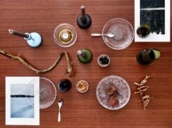 Iittala Bougeoir Pour Bougie Chauffe-plat Kaasa, Transparent - Rose Doré -Ménagers Décoration Boutique Iittala 2018 Nappula Ultima Thule Kaasa Essence Citterio