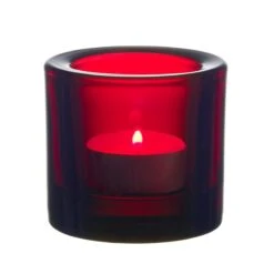 Iittala Photophore Kivi, Cranberry