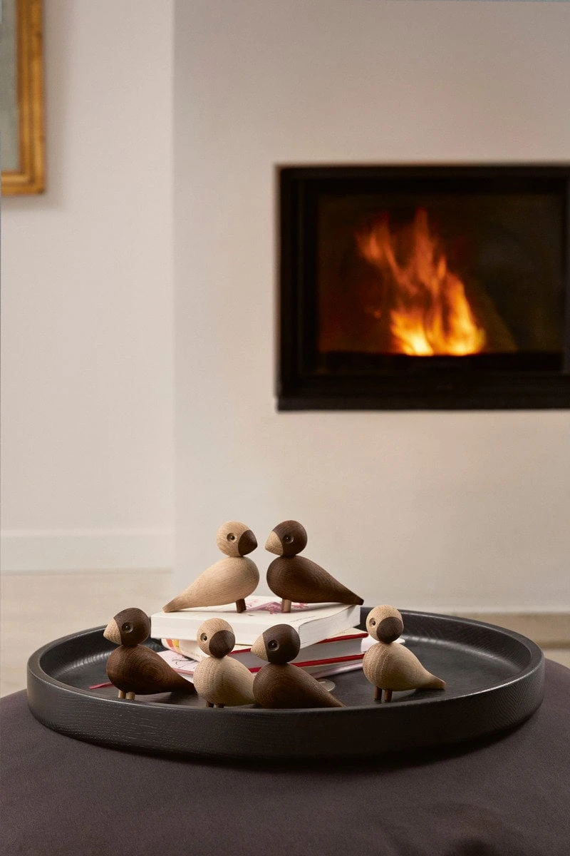 Kay Bojesen Lovebirds 2 pièces, Chêne/chêne Fumé 6 Kay Bojesen Lovebirds 2 pièces, Chêne/chêne Fumé – Image 6