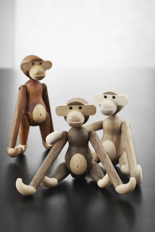 Kay Bojesen Singe En Bois Wooden Monkey, Petit Modèle, Chêne Fumé 6 Kay Bojesen Singe En Bois Wooden Monkey, Petit Modèle, Chêne Fumé – Image 6