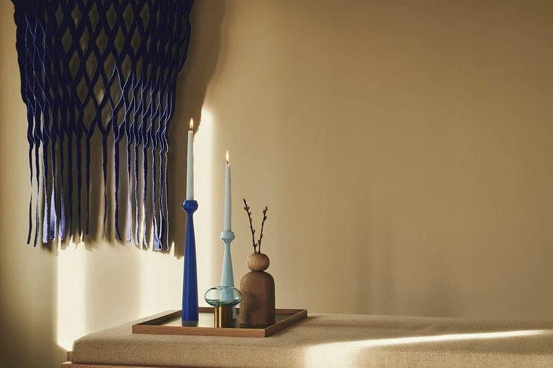 Applicata Bougeoir Tulip, Bleu Cobalt 2 Applicata Bougeoir Tulip, Bleu Cobalt – Image 2