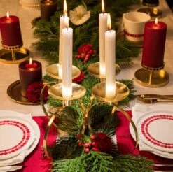 Aarikka Porte-bougie Pöytälukki, Laiton 5 Aarikka Porte-bougie Pöytälukki, Laiton -Ménagers Décoration Boutique Kuva16 AW2022 01963 B7916 role 1