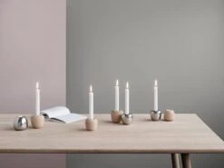 Stelton Petit Bougeoir Ora, Acier -Ménagers Décoration Boutique LS 103 104 103 1 104 1 Ora candleholder powder 1