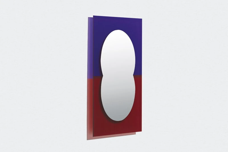 Petite Friture Miroir Wander, 40 x 55 cm, Violet - Rouge Brun 2 Petite Friture Miroir Wander, 40 x 55 cm, Violet - Rouge Brun – Image 2