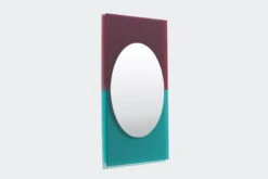 Petite Friture Miroir Wander, 67 x 90 cm, émeraude - Cerise -Ménagers Décoration Boutique M0890201 WANDER mirror 67x90 emerald cherry 4