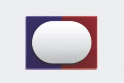 Petite Friture Miroir Wander, 67 x 90 cm, Violet - Rouge Brun -Ménagers Décoration Boutique M0890203 WANDER mirror 67x90 purple brown red 2