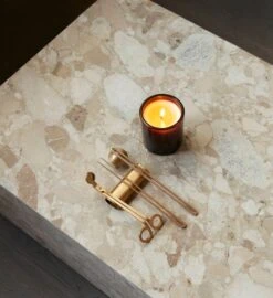 MENU Kit D’entretien Pour Bougie Clip, Laiton -Ménagers Décoration Boutique MENU Candle Care Kit 6