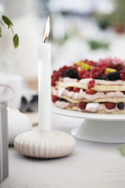 Kähler Bougeoir Pour Bougie Chauffe-plat Hammershøi 65 mm, Blanc -Ménagers Décoration Boutique MG 2411