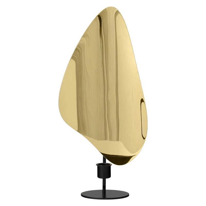 MENU Porte-bougie Flambeau, 34 cm, Noir - Laiton 1 MENU Porte-bougie Flambeau, 34 cm, Noir - Laiton