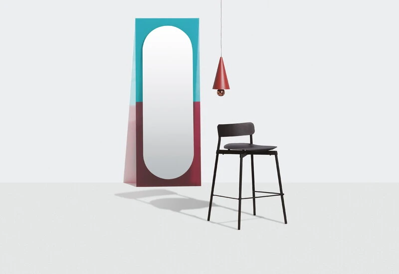 Petite Friture Miroir Wander, 67 x 176 cm, émeraude - Cerise 3 Petite Friture Miroir Wander, 67 x 176 cm, émeraude - Cerise – Image 3