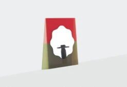 Petite Friture Miroir Wander, 40 x 55 cm, Vermillon - Kaki -Ménagers Décoration Boutique MULTIPRODUCTS WANDER 7 RVB