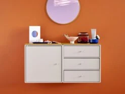 Montana Furniture Miroir Rond Montana Mini, 161 Mist -Ménagers Décoration Boutique Montana Mini MakeupTable Mushroom Amber W 2