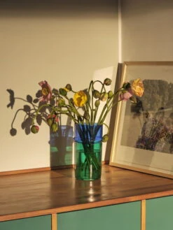 HAY Vase Moroccan, L, Bleu - Vert -Ménagers Décoration Boutique Moroccan Vase L blue and green 01