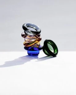 Nedre Foss Bougeoir Pour Bougie Chauffe-plat Sirkel, Bleu Cobalt -Ménagers Décoration Boutique NF 051018 0328 1