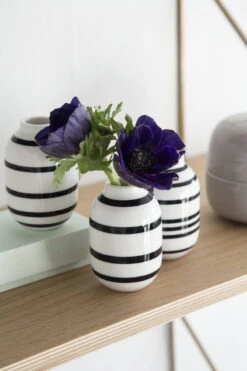 Kähler Vase Omaggio, Grand Modèle, Noir -Ménagers Décoration Boutique Omaggio Black H80 1