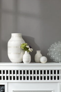 Kähler Grand Vase Omaggio, Pearl -Ménagers Décoration Boutique Omaggio2