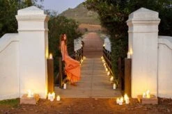 Uyuni Lighting Bougie Pilier LED D’extérieur, 7,8 x 17,8 cm, Blanc -Ménagers Décoration Boutique Outdoor Candles bridge woman in dress large 1