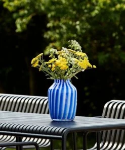 HAY Vase Juice, Modèle Haut, Bleu -Ménagers Décoration Boutique Palissade Table anthracite Juice Vase high blue Palissade Dining Bench anthracite