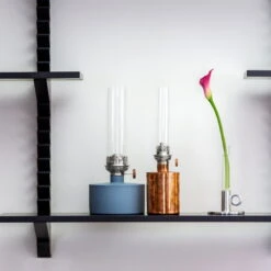 Klong Grande Lampe à Huile Patina, Bleu -Ménagers Décoration Boutique Patina Big Blue 2