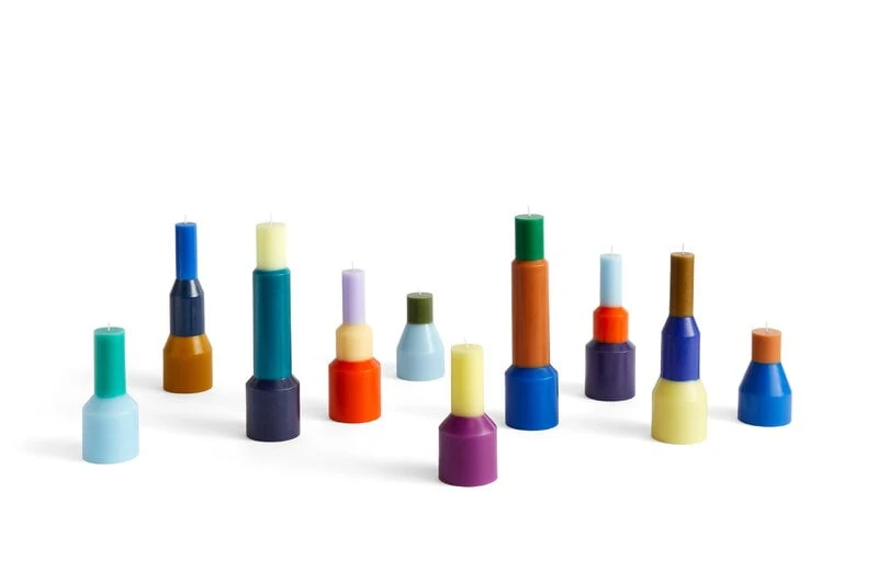 HAY Bougie Pillar, Modèle M, Orange 2 HAY Bougie Pillar, Modèle M, Orange – Image 2