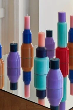 HAY Bougie Pillar, Modèle XL, Rouge -Ménagers Décoration Boutique Pillar Candle family 06 1