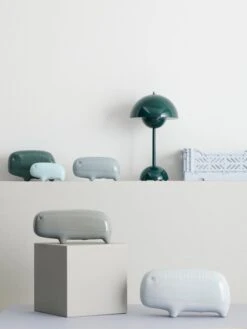 Craftworks Finland Primordial Animal M, Vert Sapin Argenté -Ménagers Décoration Boutique Primordials BlueGreen Tone Vertical